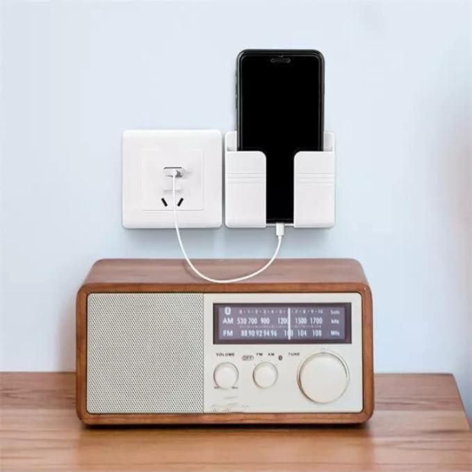 Wall Mounted Mobile Holder With Adhesive Strips