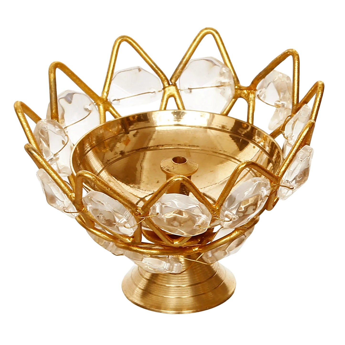 Lotus Shape Crystal TeaLight Holder