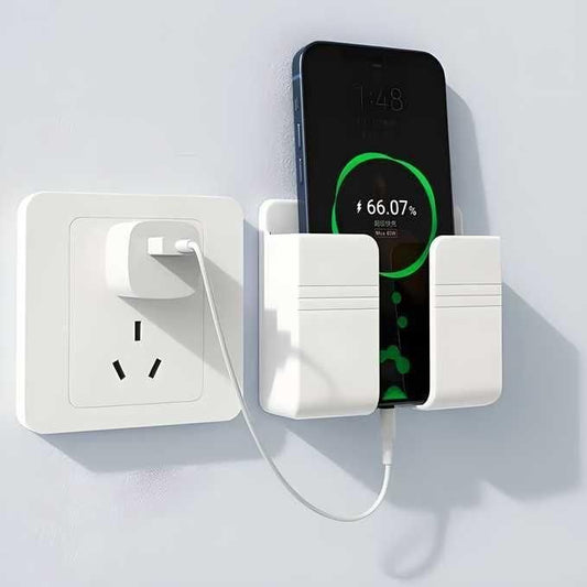 Wall Mounted Mobile Holder With Adhesive Strips