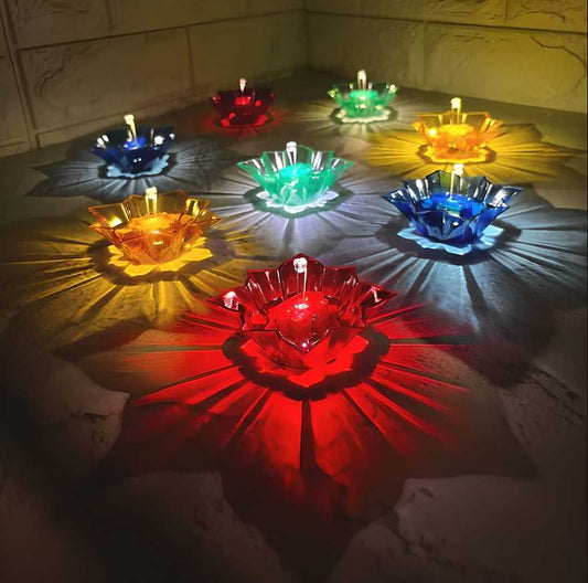 Electric Water Sensor Reflection Led Diyas (Pack Of 6/12/24)