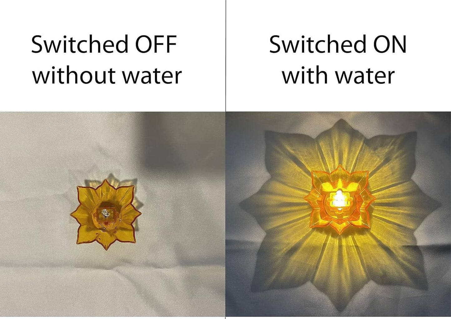 Electric Water Sensor Reflection Led Diyas (Pack Of 6/12/24)