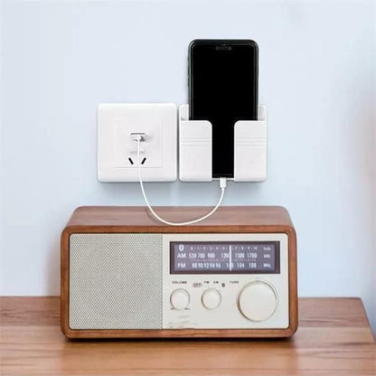 Wall Mounted Mobile Holder With Adhesive Strips